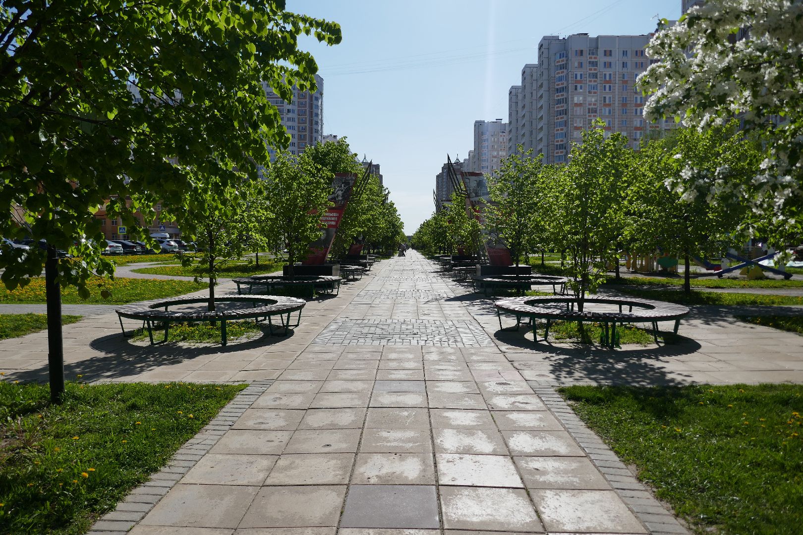 Подольск, благоустройство, бульвар Победы