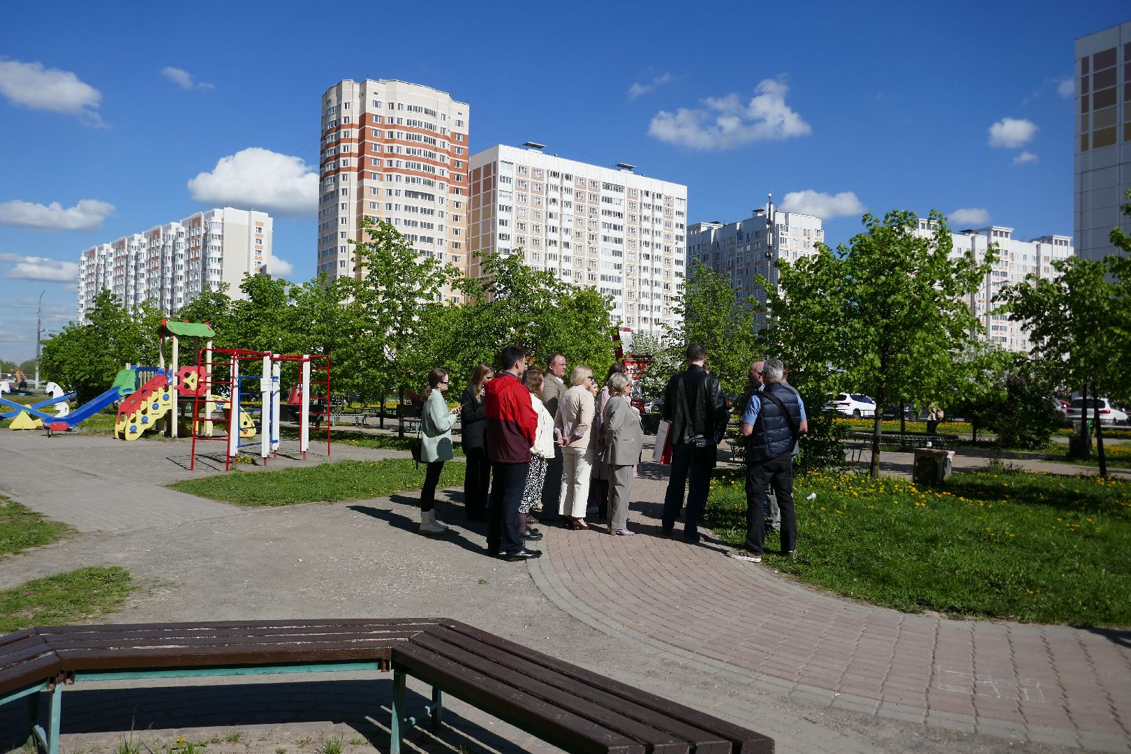 Подольск, благоустройство, бульвар Победы