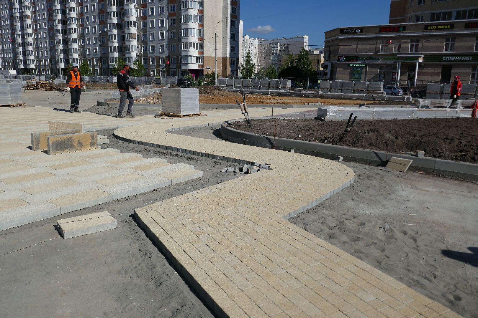 Подольск, благоустройство, бульвар Победы