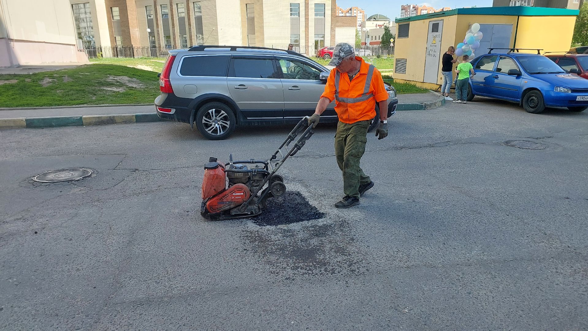 дороги, строительство дорог, ямочный ремонт, серпухов, комбинат благоустройства, асфальт,