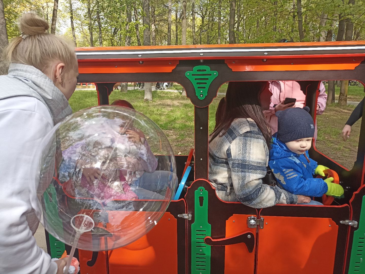 Серпухов, Подмосковье, дети, парк, паровоз