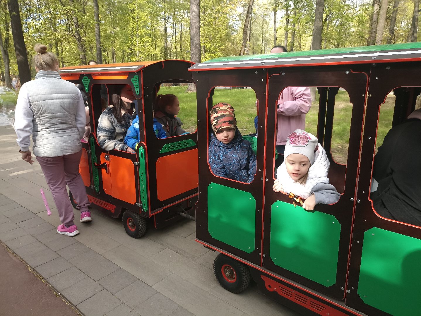 Серпухов, Подмосковье, дети, парк, паровоз
