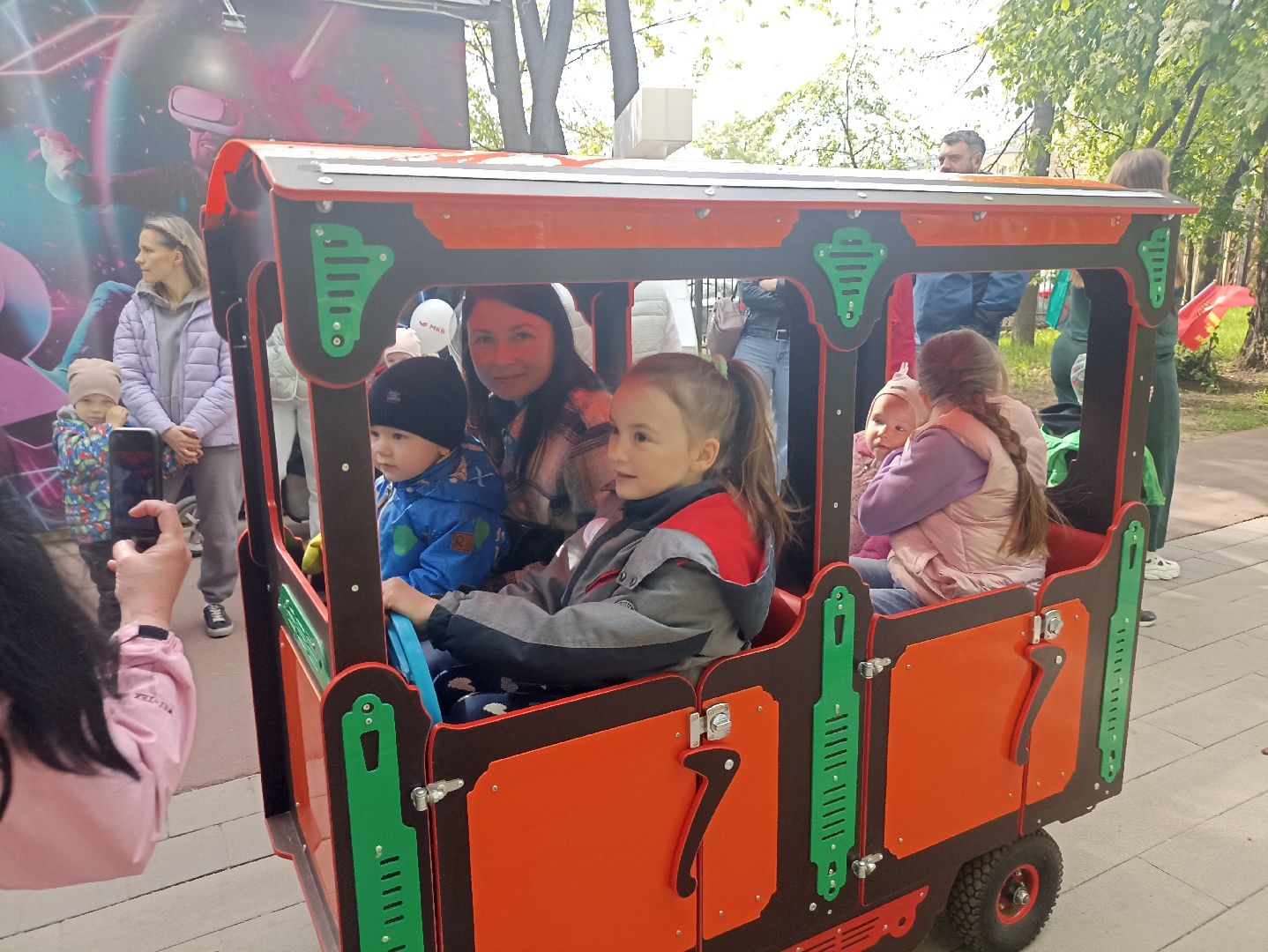 Серпухов, Подмосковье, дети, парк, паровоз