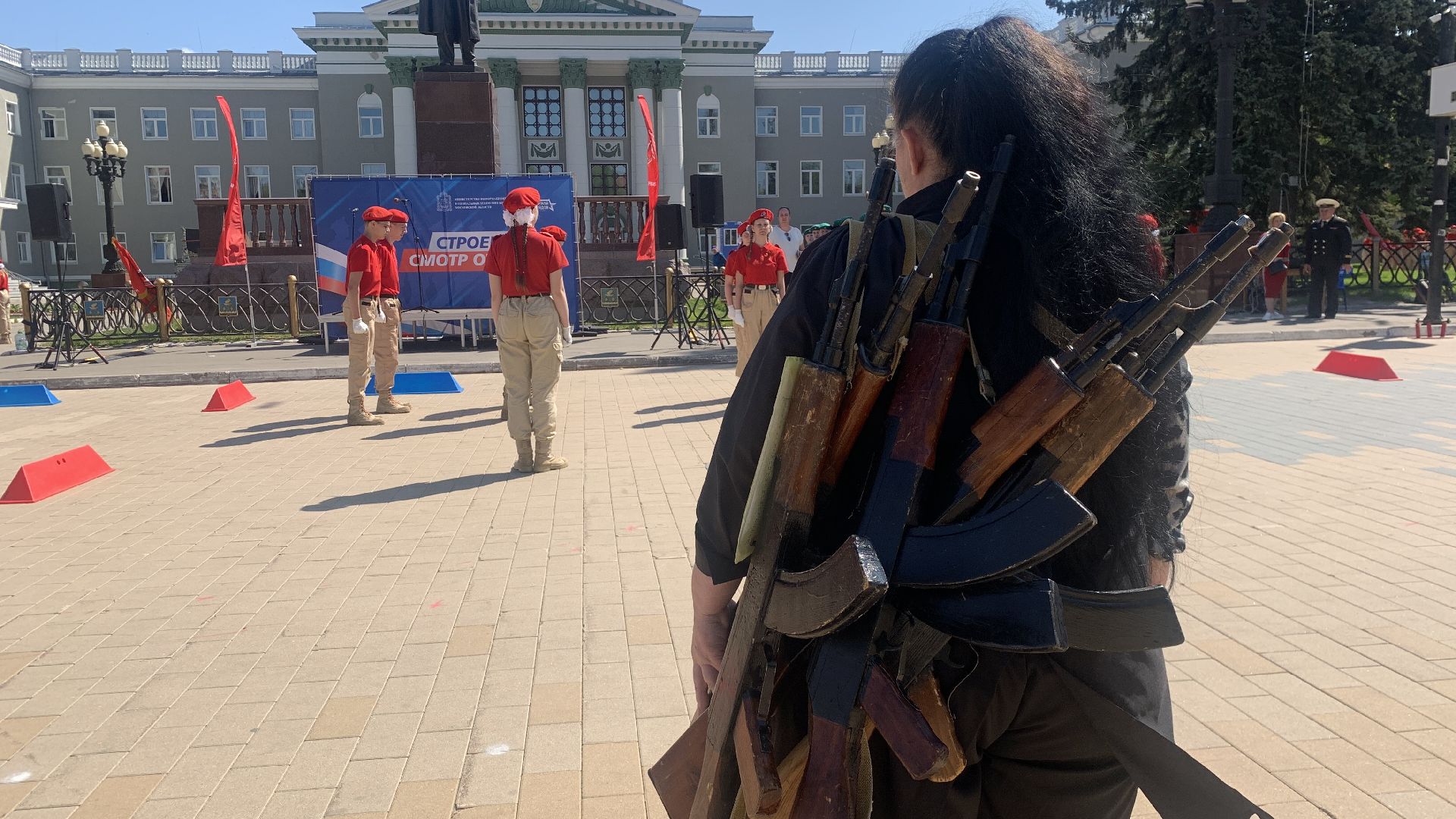 Ступино, Юнармия, смотр песни и строя