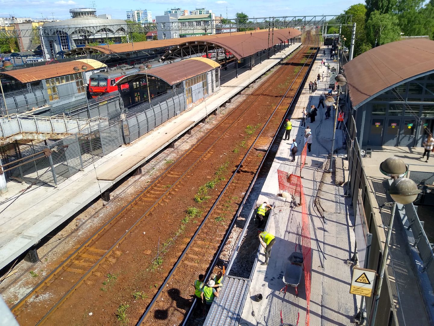 Раменское, транспорт, ремонт железнодорожных платформ