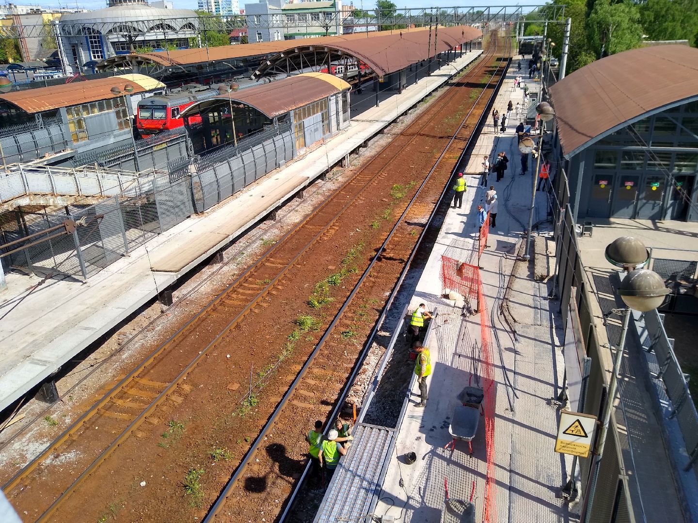 Раменское, транспорт, ремонт железнодорожных платформ