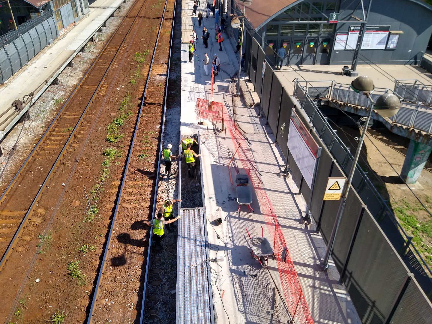 Раменское, транспорт, ремонт железнодорожных платформ