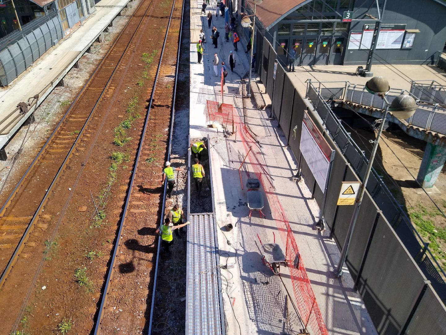 Раменское, транспорт, ремонт железнодорожных платформ