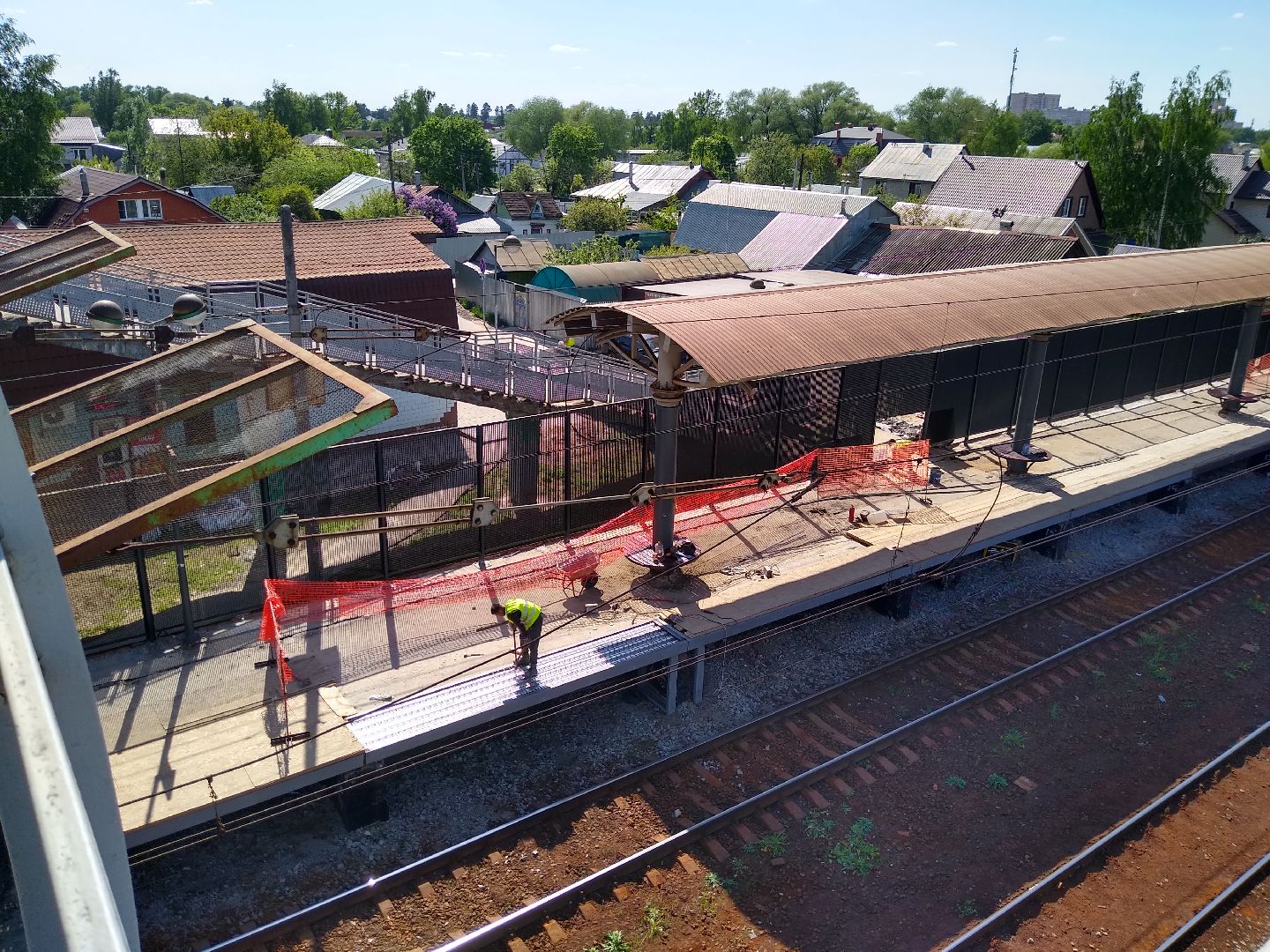 Раменское, транспорт, ремонт железнодорожных платформ