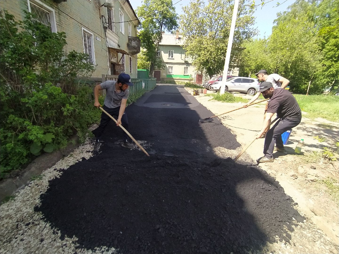 Ямочный ремонт, дорога, асфальт