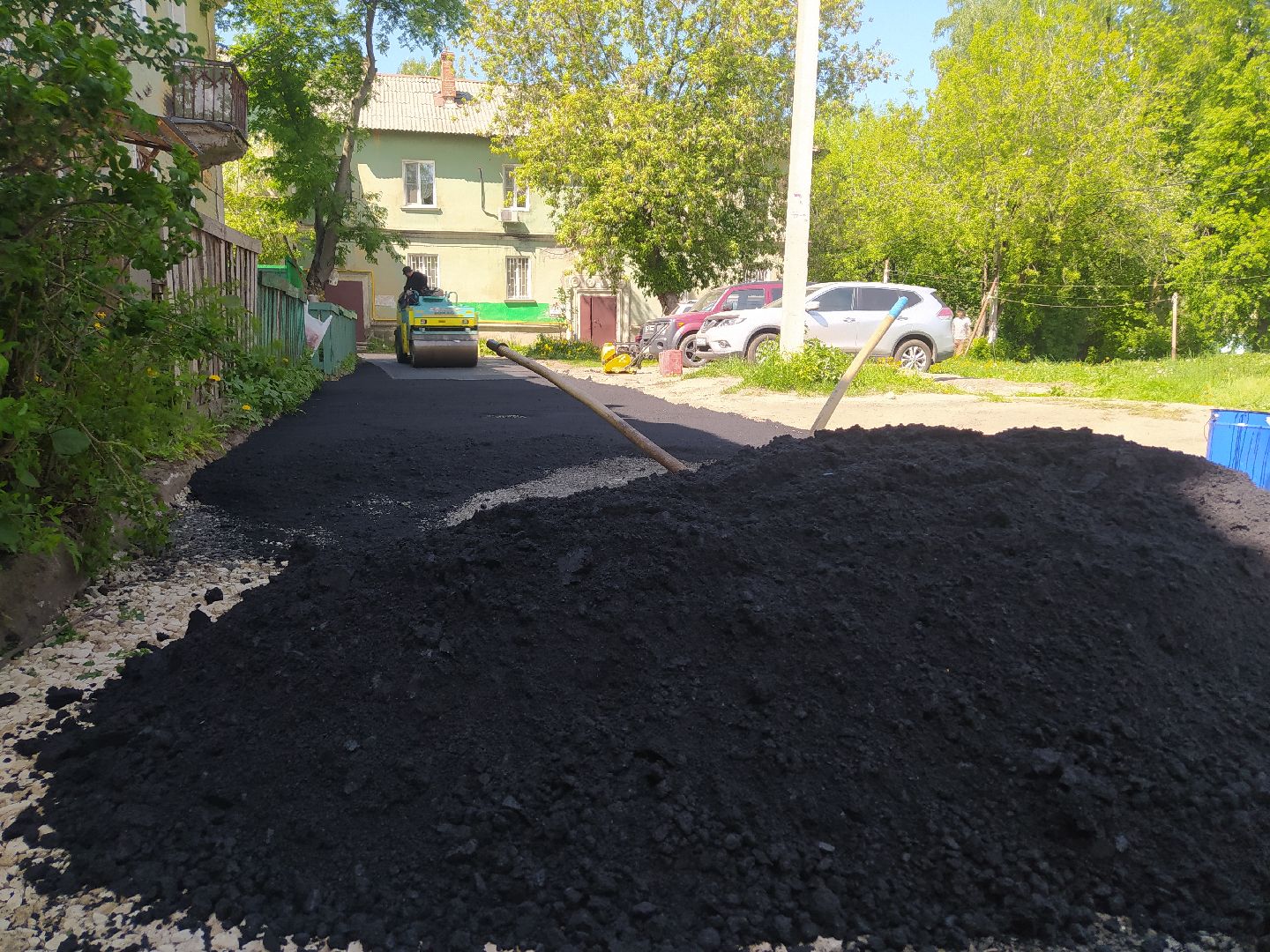 Ямочный ремонт, дорога, асфальт