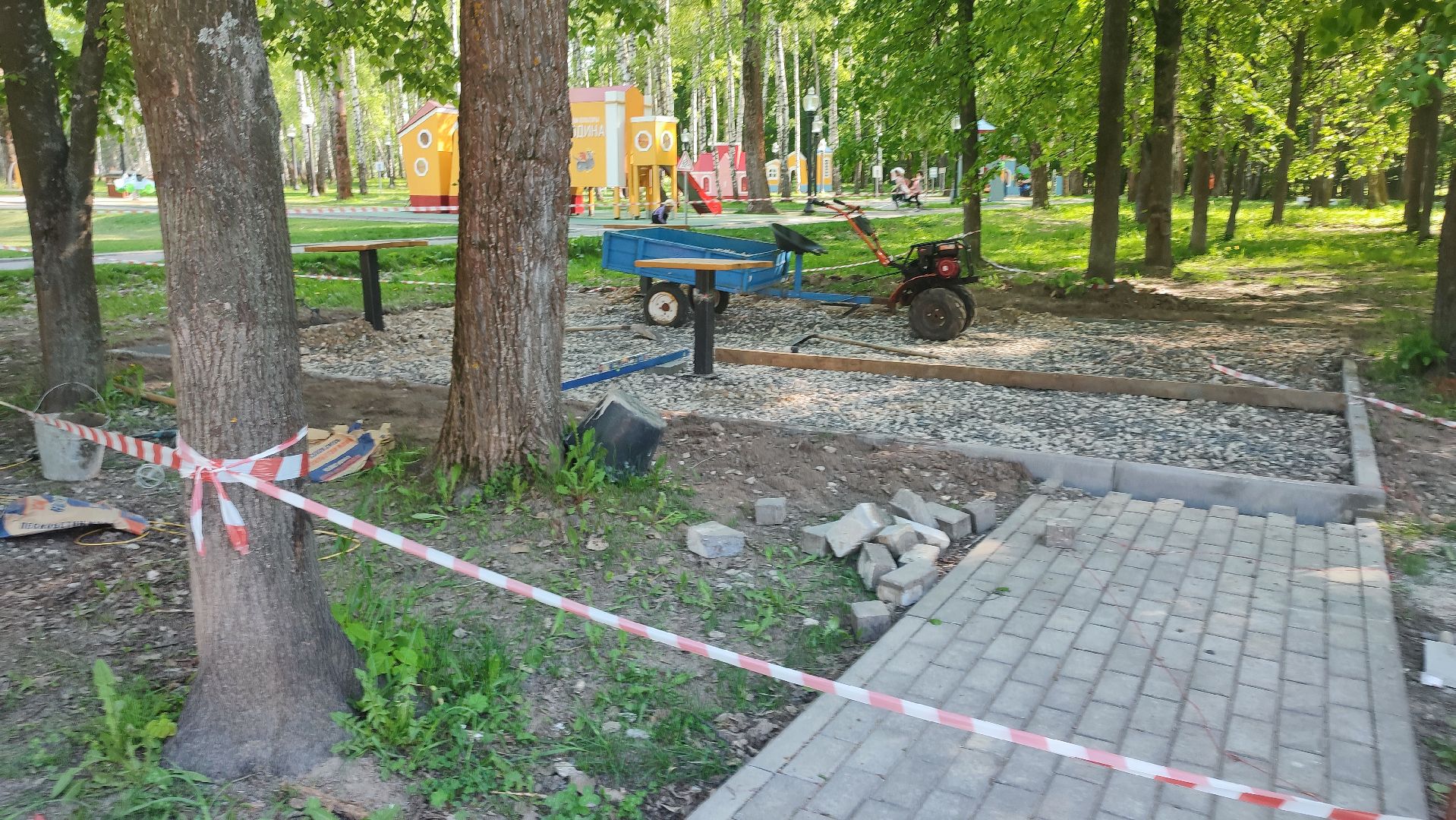 Кашира, парк, шахматы, шашки, благоустройство