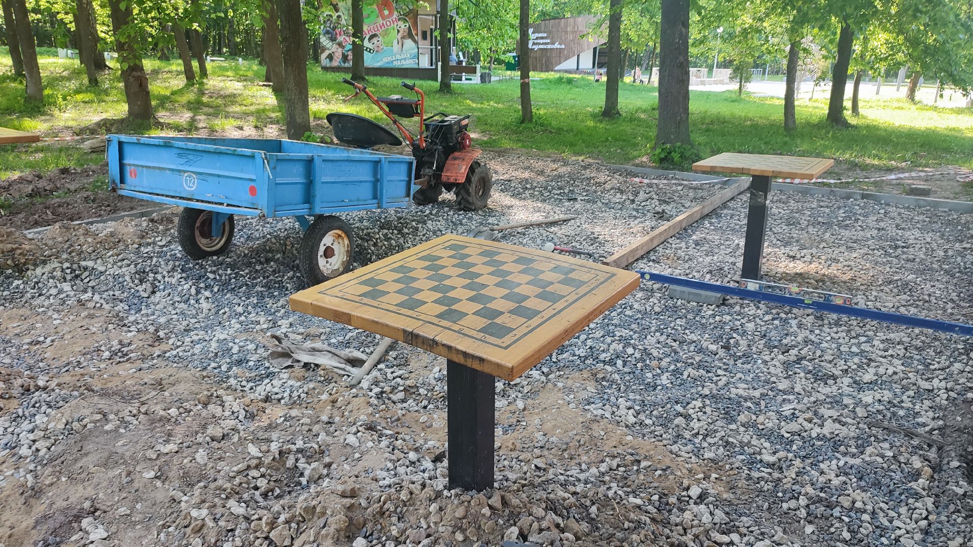 Кашира, парк, шахматы, шашки, благоустройство