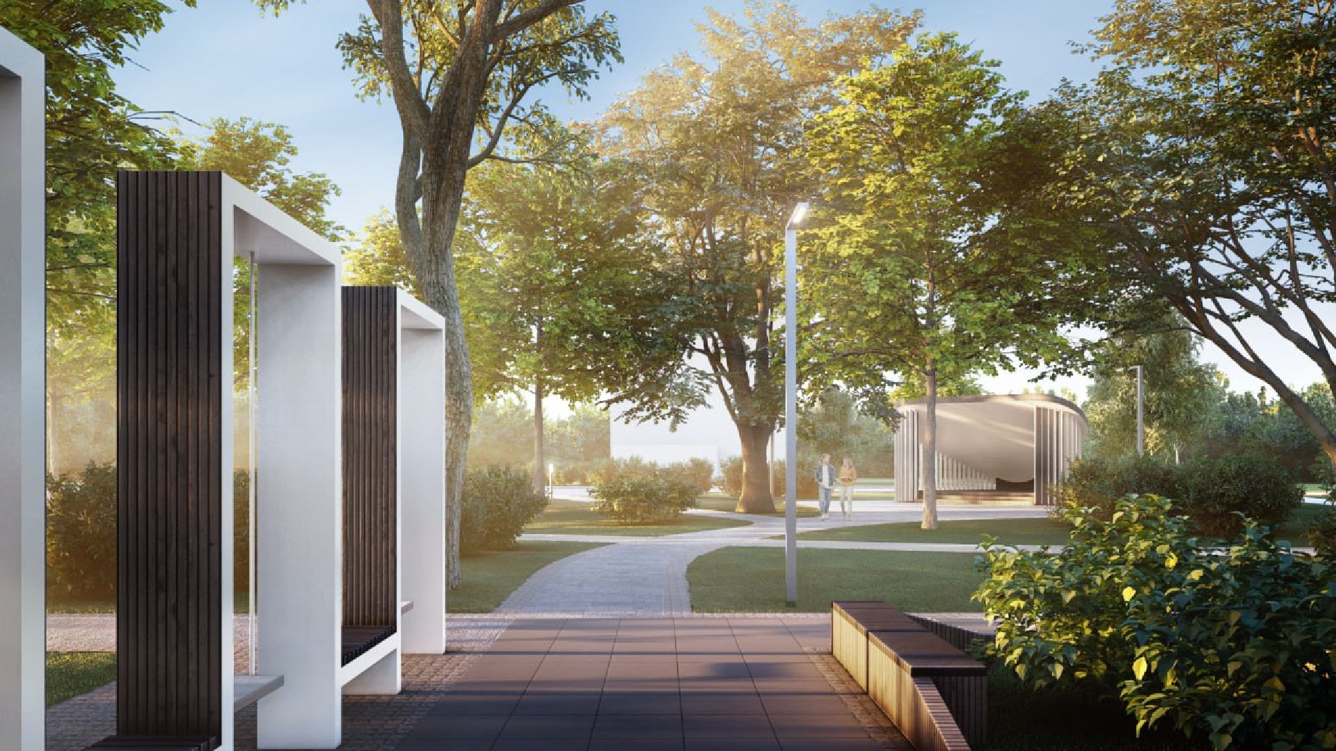 Лобня, благоустройство, сквер