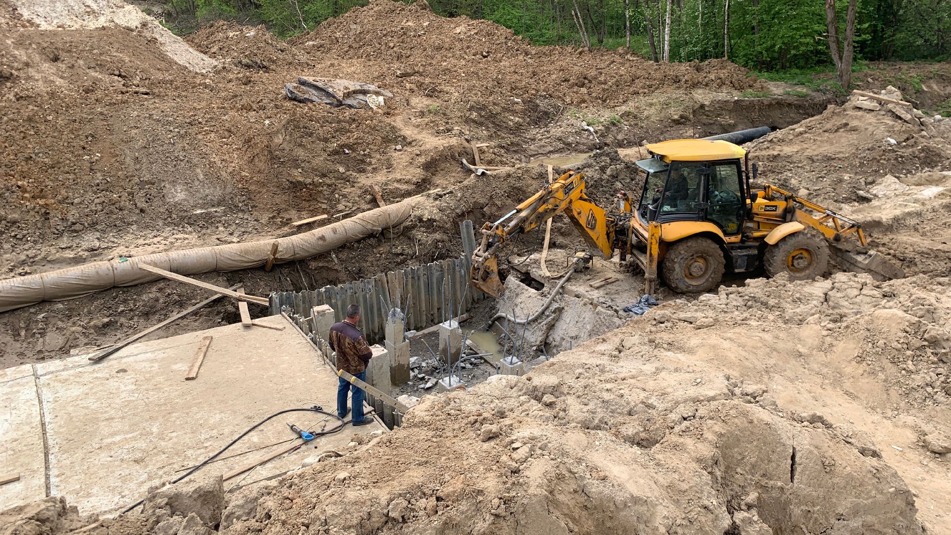 Ступино, Матюково, ремонт, ручей