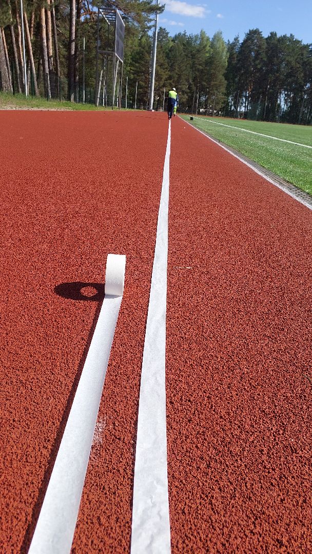 стадион, стадион спартак, спартак, серпухов, беговые дорожки, разметка, реконструкция, спортобъект,