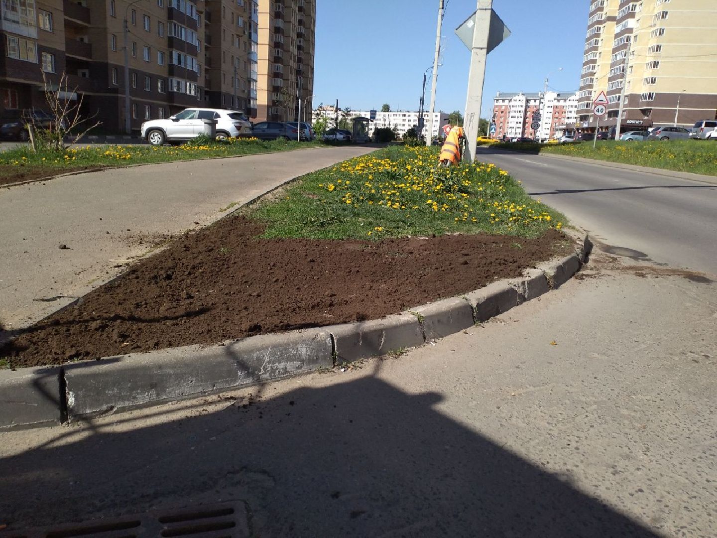 благоустройство, газон, Лосино-Петрвоский