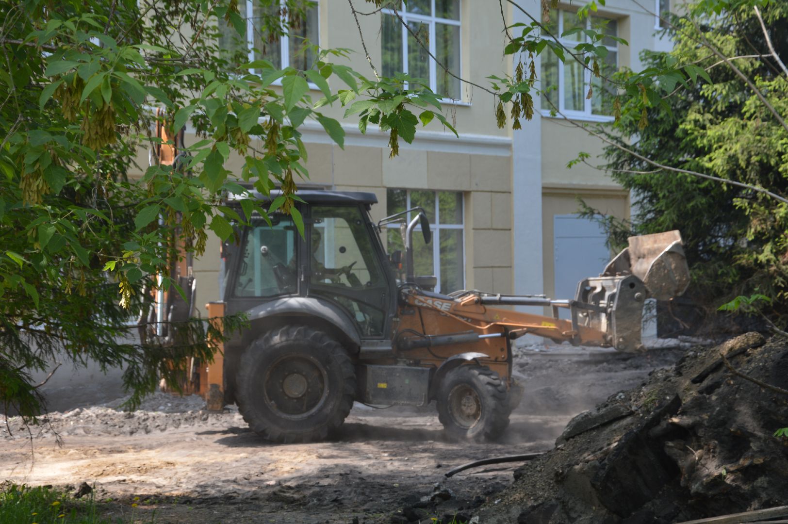 Шатура, ШЭТ, Техникум, благоустройство территории