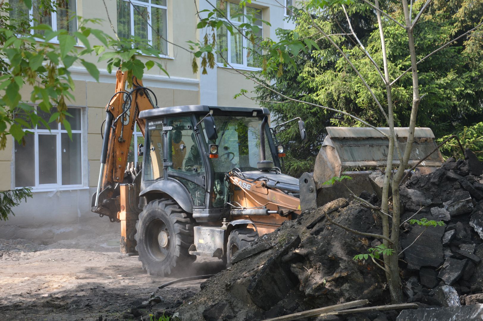 Шатура, ШЭТ, Техникум, благоустройство территории