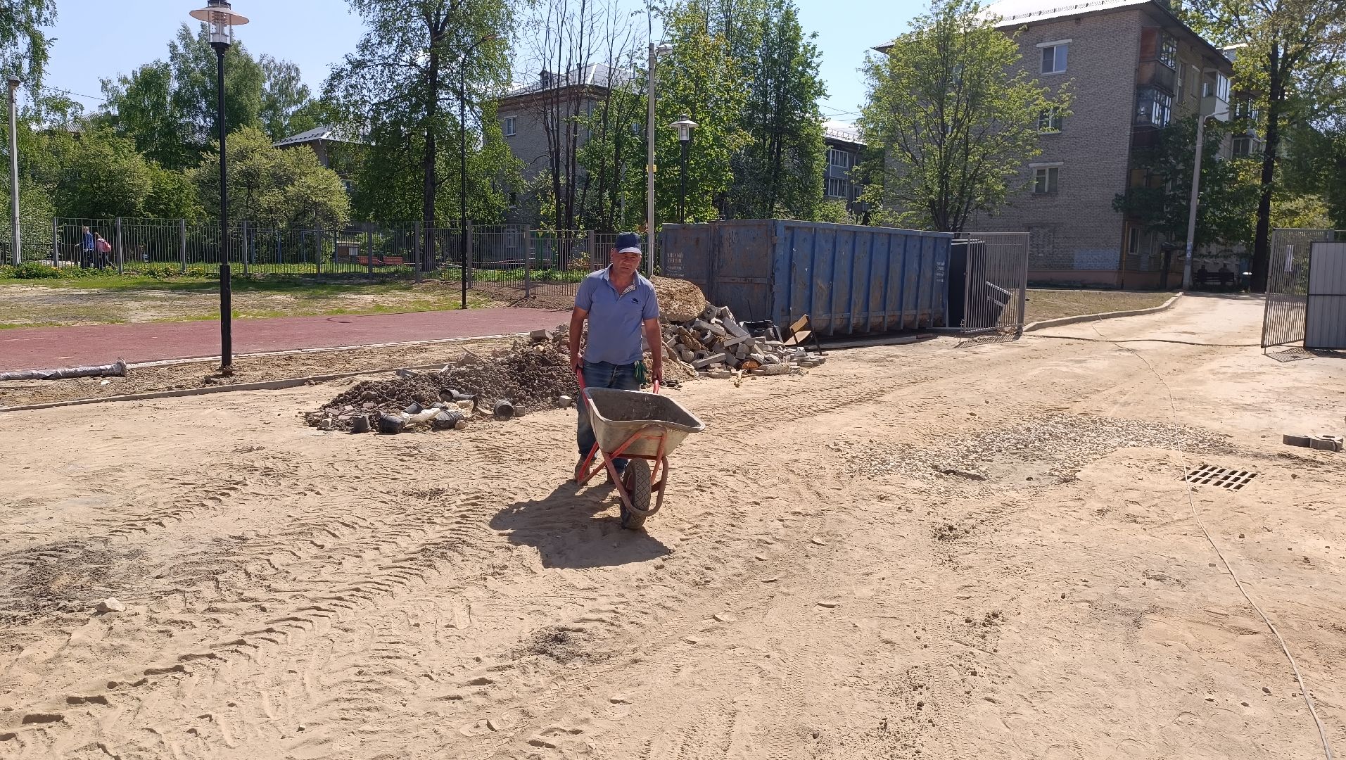 Лобня, благоустройство, школа