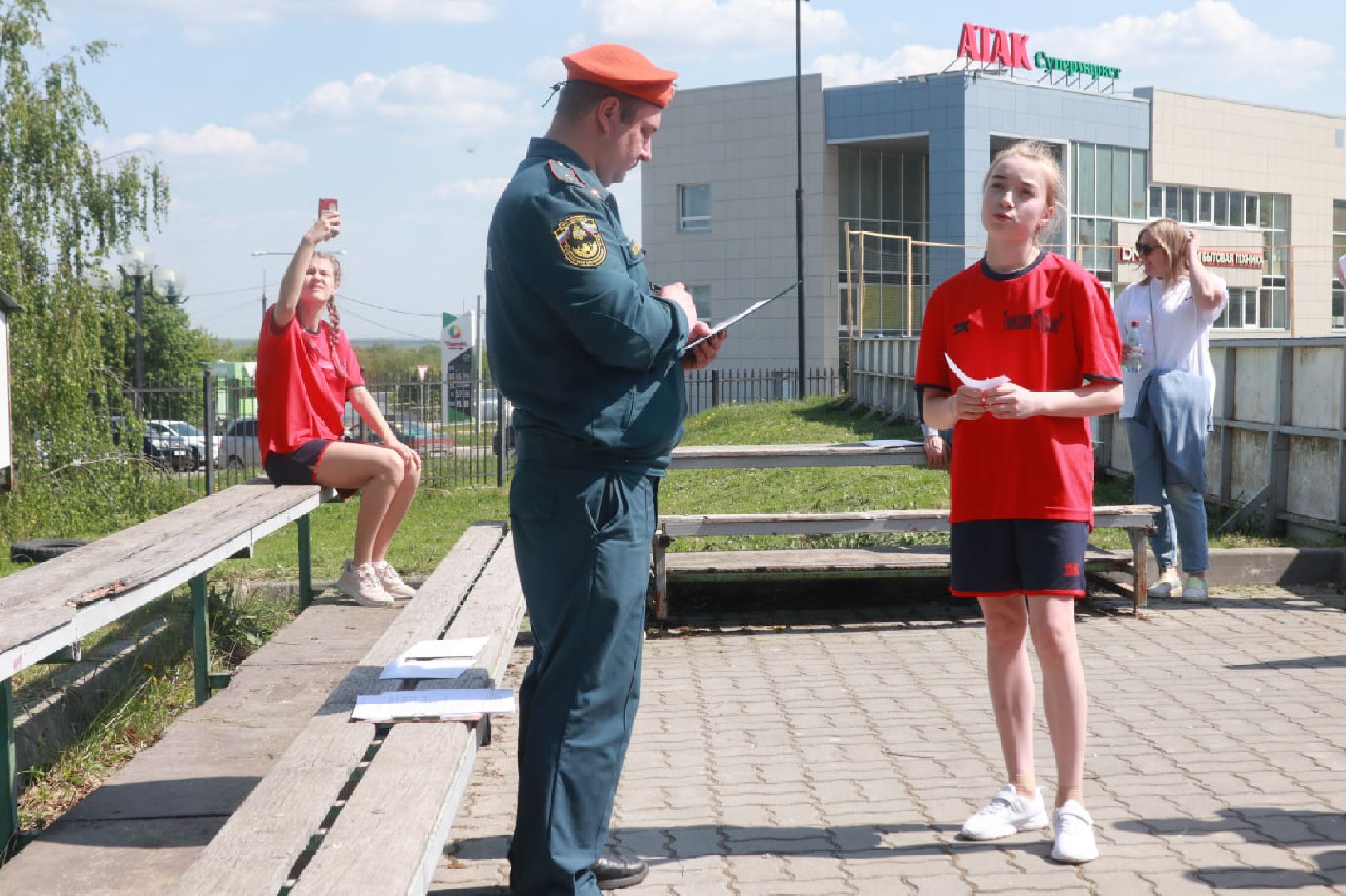 Пущино, зарница