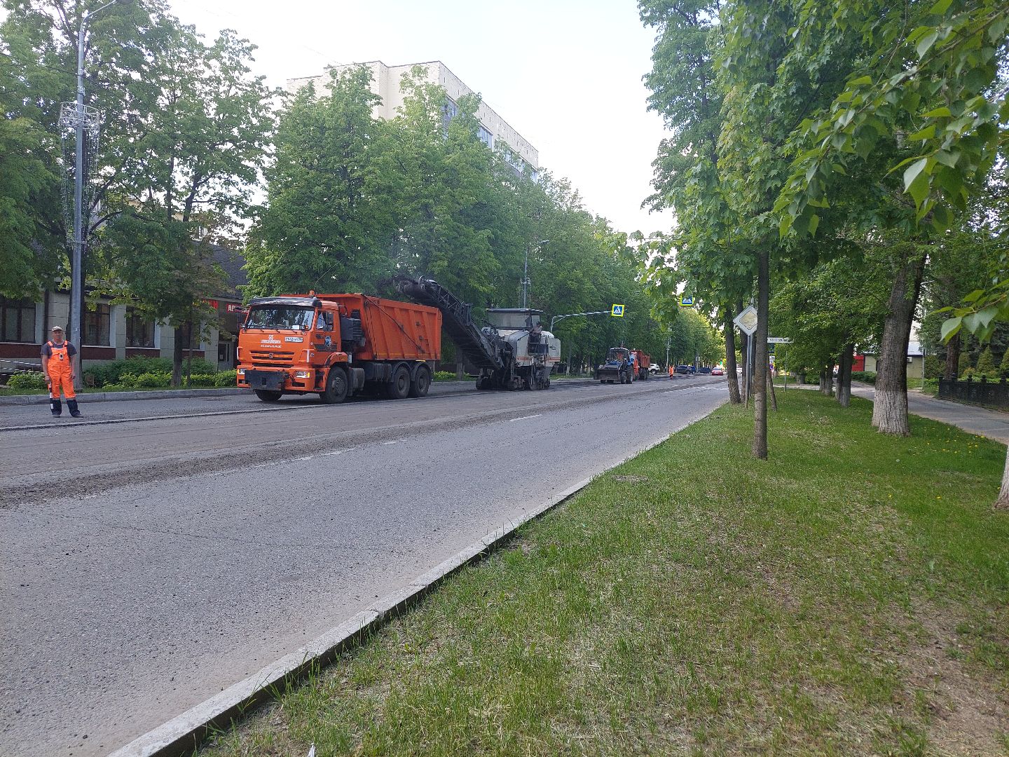 ремонт дорог, транспорт, дороги, Воскресенск