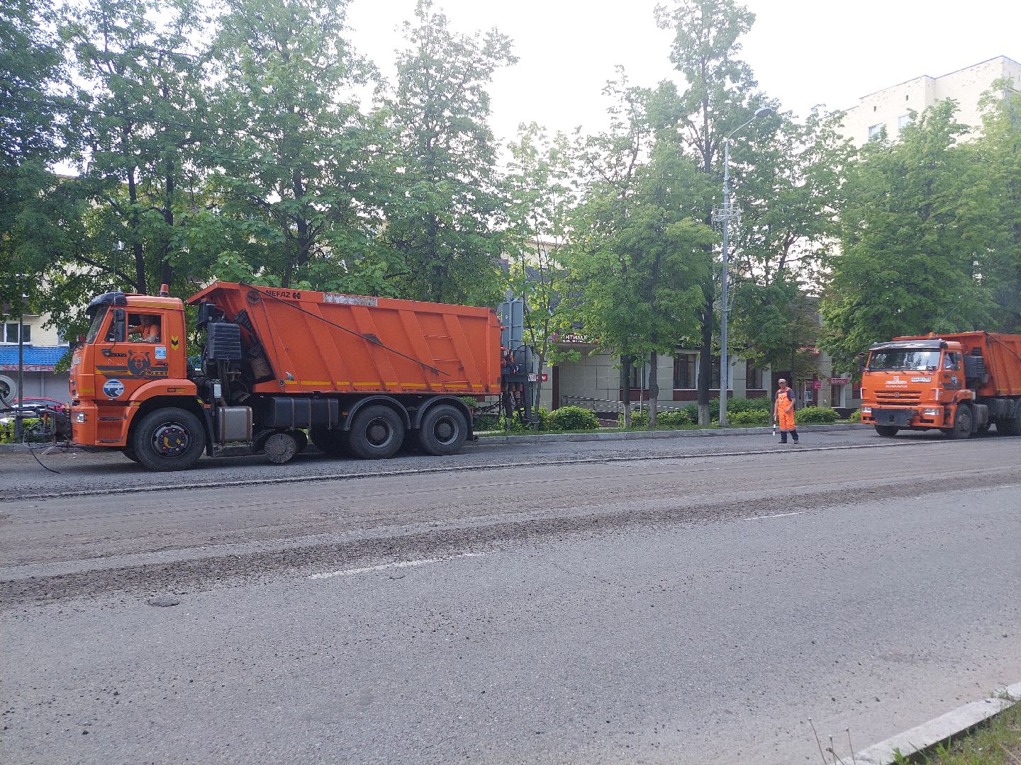 ремонт дорог, транспорт, дороги, Воскресенск