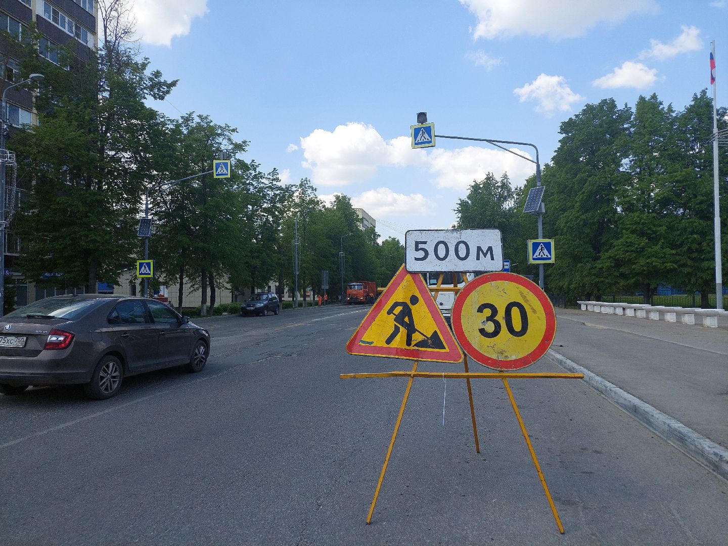 ремонт дорог, транспорт, дороги, Воскресенск