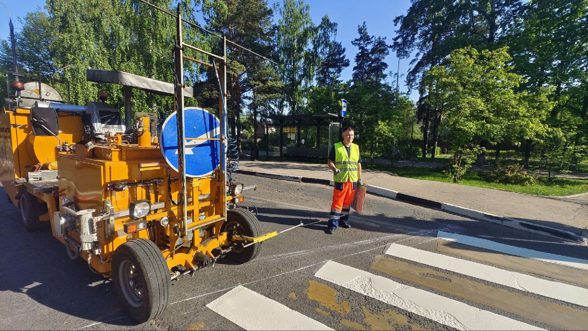 Дорожная разметка, Домодедово