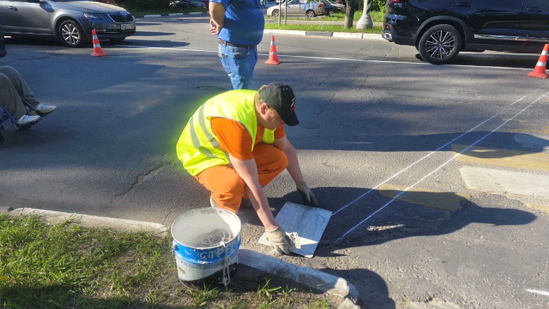 Дорожная разметка, Домодедово