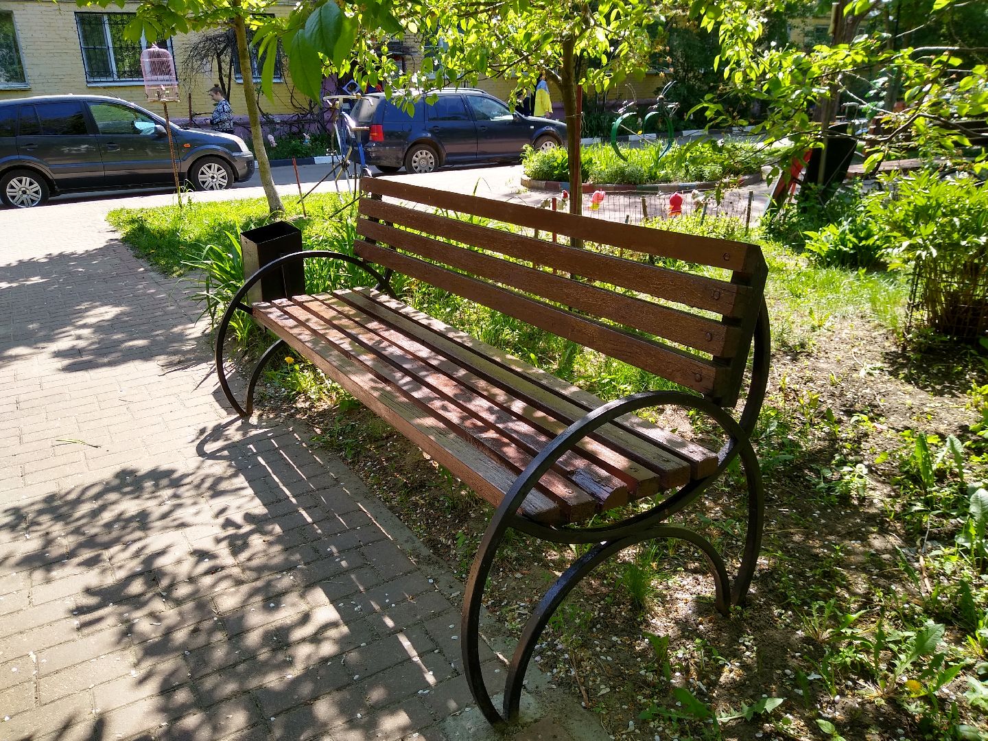 Раменское, ЖКХ, покраска скамеек