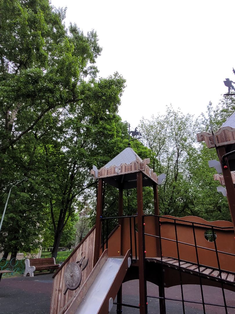 двор; детская площадка; обновление; благоустройство; видное