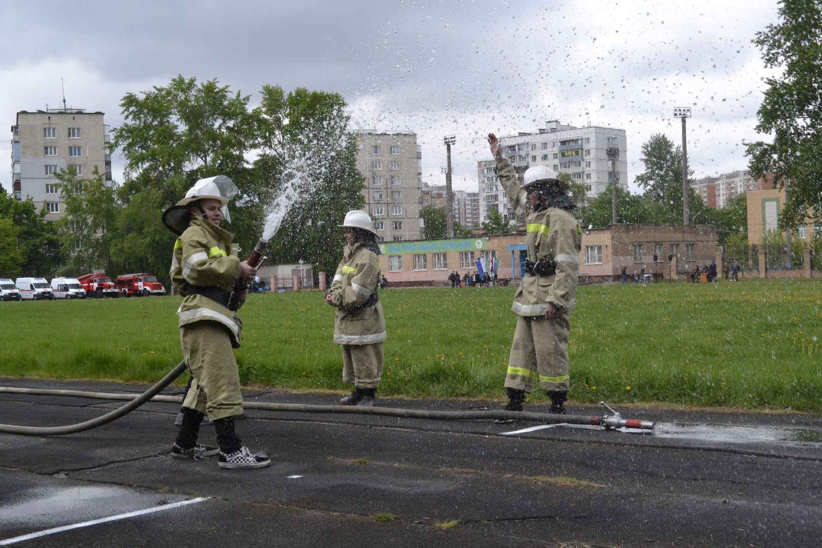 Балашиха, Подмосковье, пожарно-спасательный спорт, спартакиада, Мособлпожспас, кадеты, школы