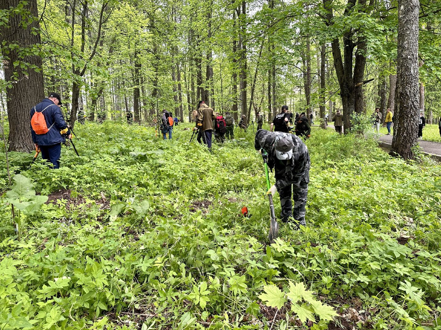 Клин, приборный поиск, люди, фестиваль