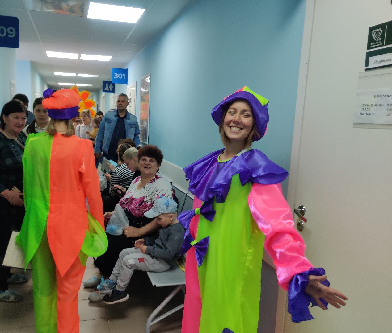 Красноармейск, Пушкинский, диспансеризация, дети, рисунки на асфальте