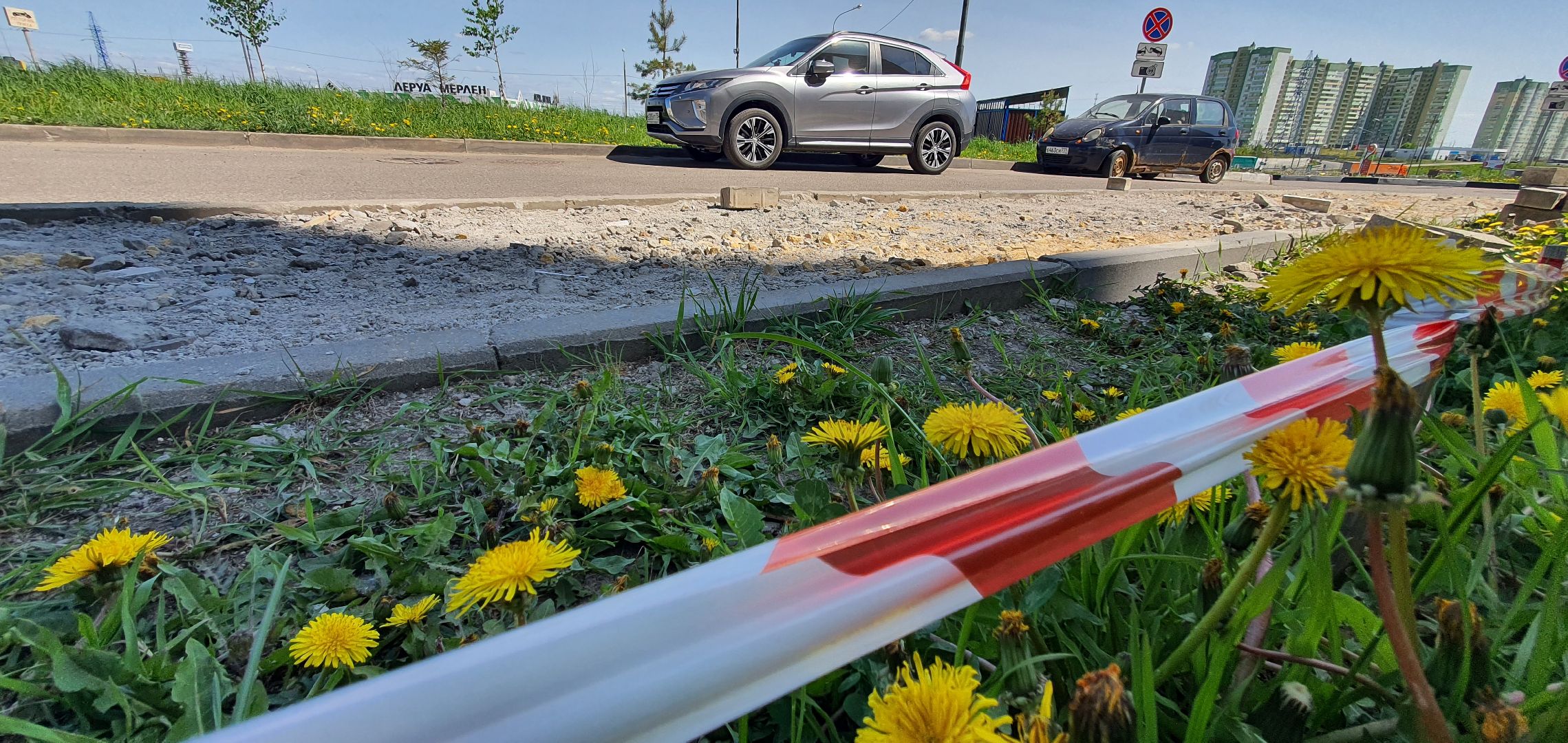 ремонт тротуаров, микрорайон Южный, Домодедово