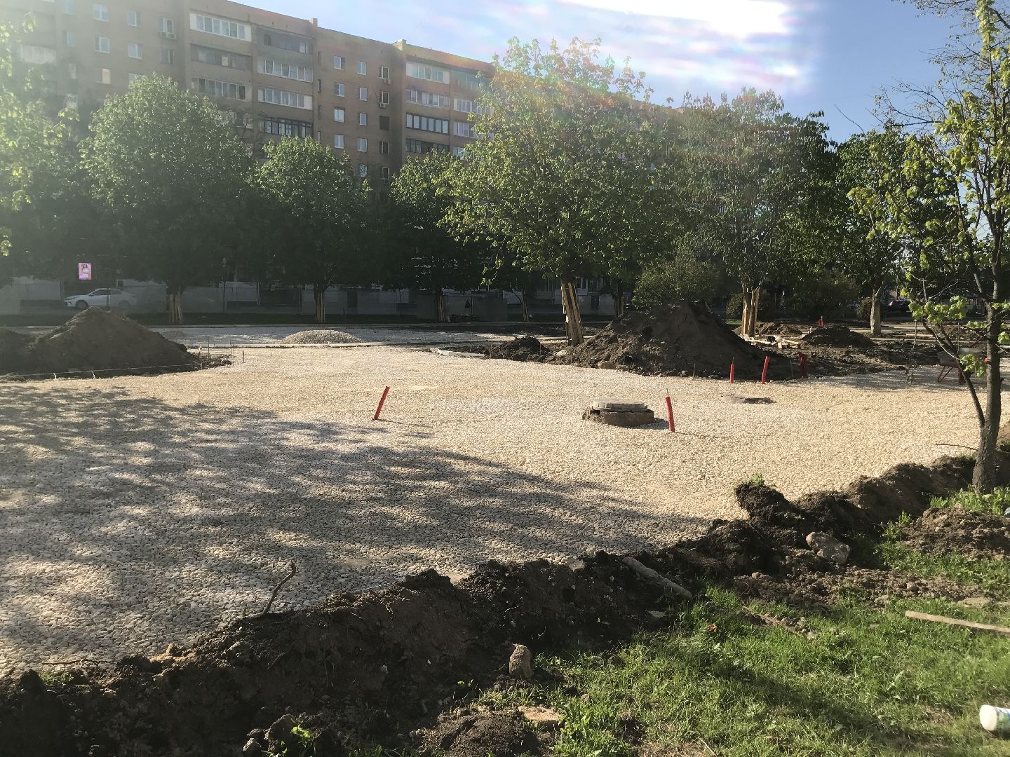 Балашиха, Бульвар цветов, благоустройство, детская площадка, спортивная площадка, теневой навес, скамейки, сухой фонтан, велодорожки