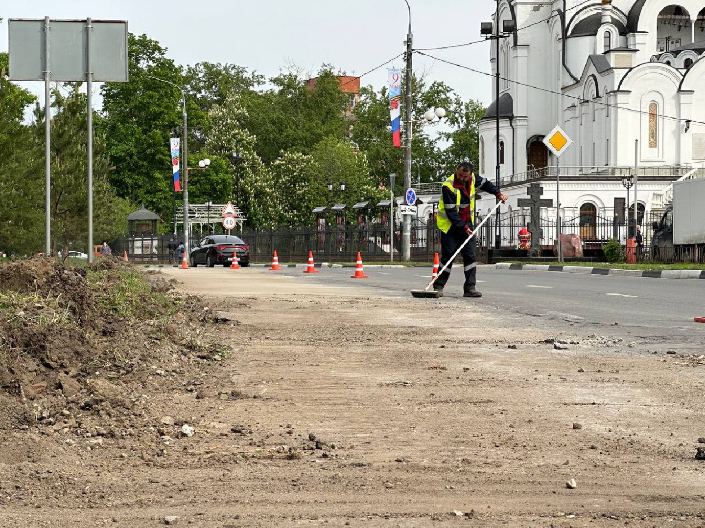 Реутов, ремонт дорог, новый асфальт, бордюр, проезжая часть