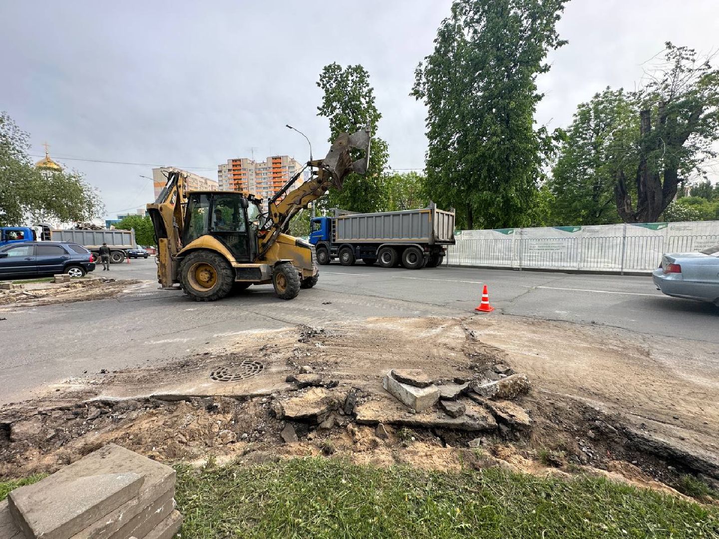 Реутов, ремонт дорог, новый асфальт, бордюр, проезжая часть