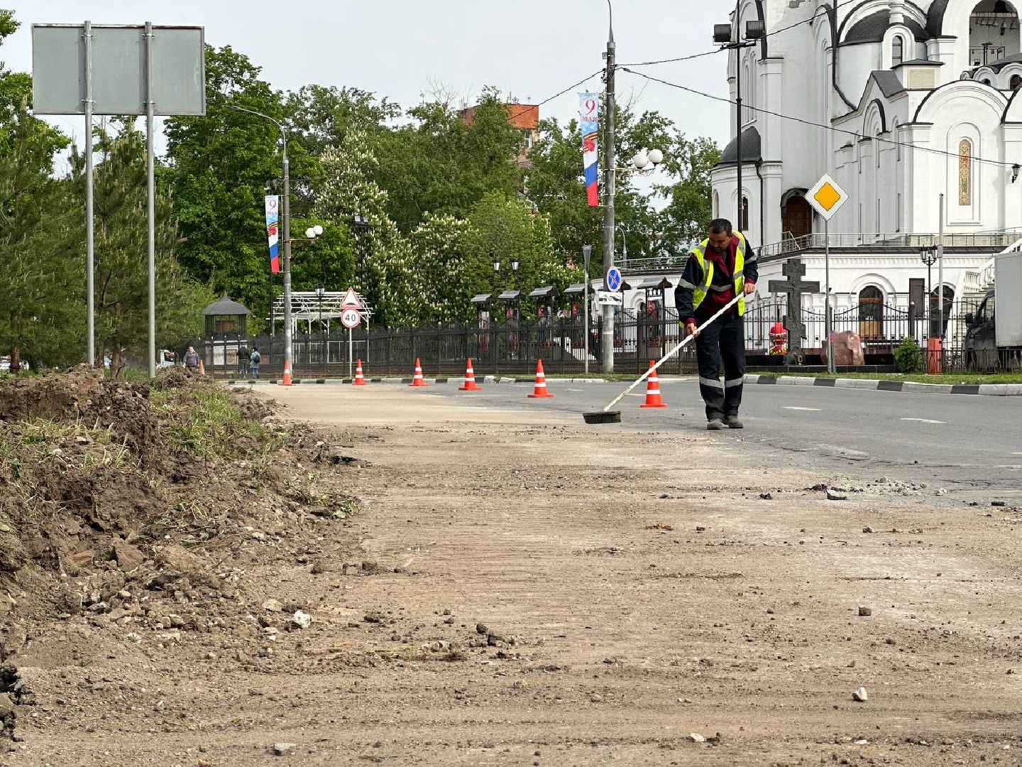 Реутов, ремонт дорог, новый асфальт, бордюр, проезжая часть