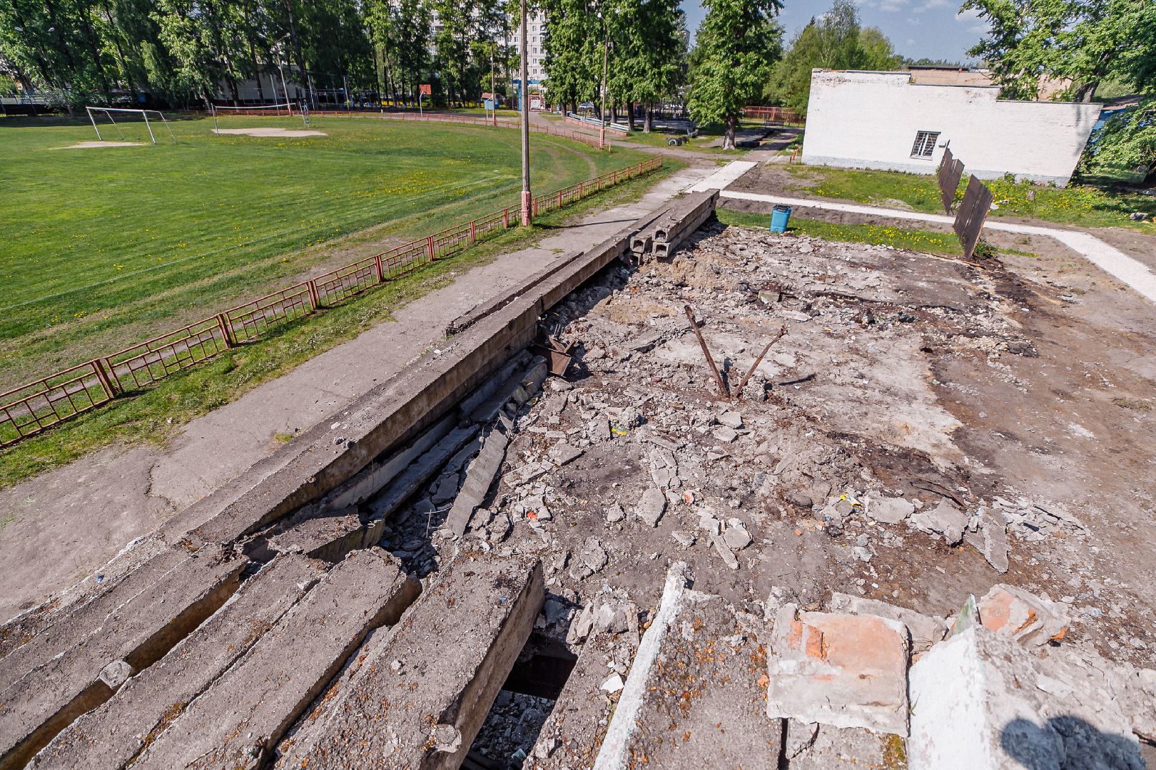 Строительство, благоустройство, стадион, площадка, Орехово-Зуево, Ликино-Дулево