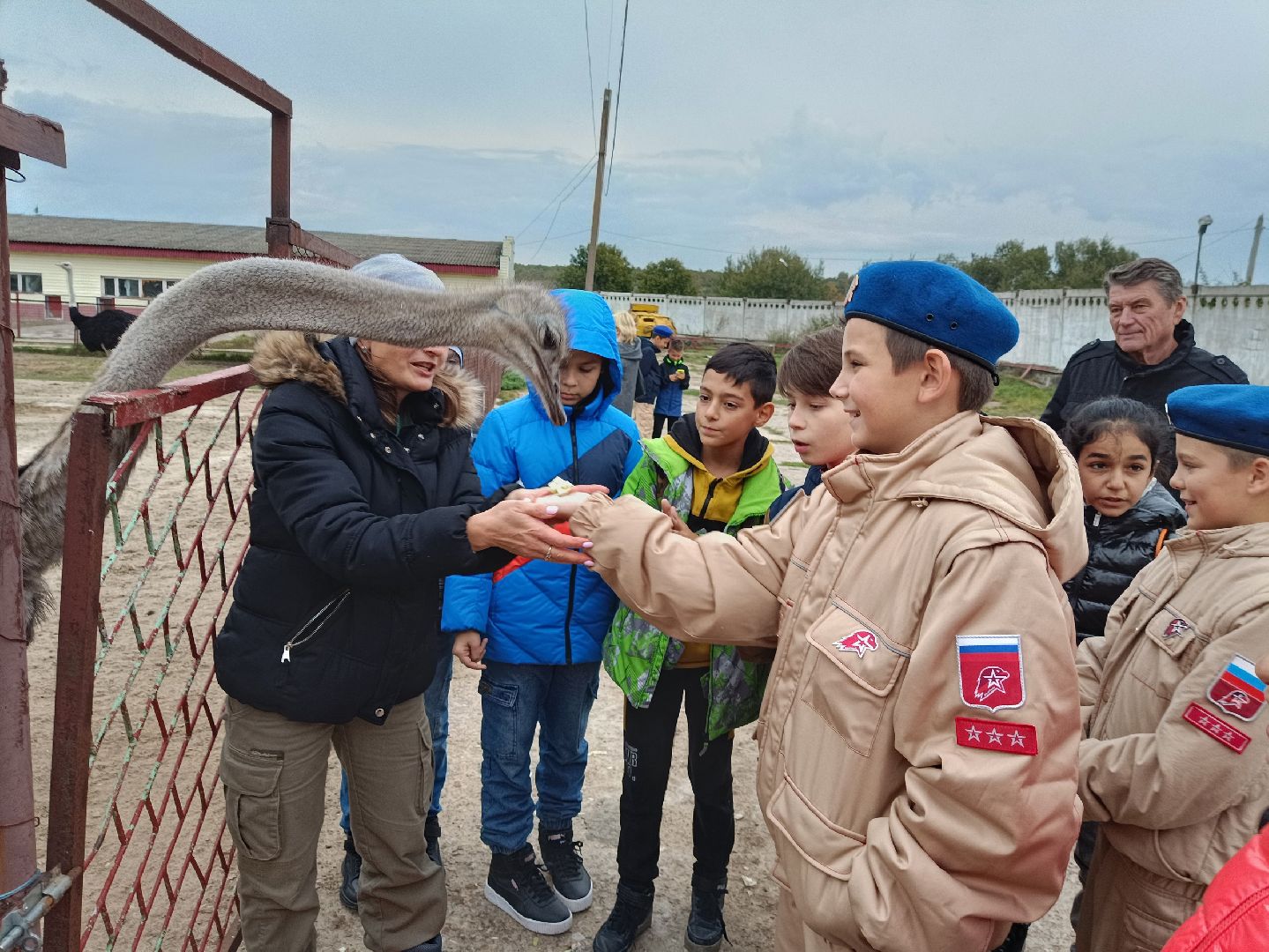 Реутов, страусы, индюки, страусиная ферма, кадеты, юнармейцы