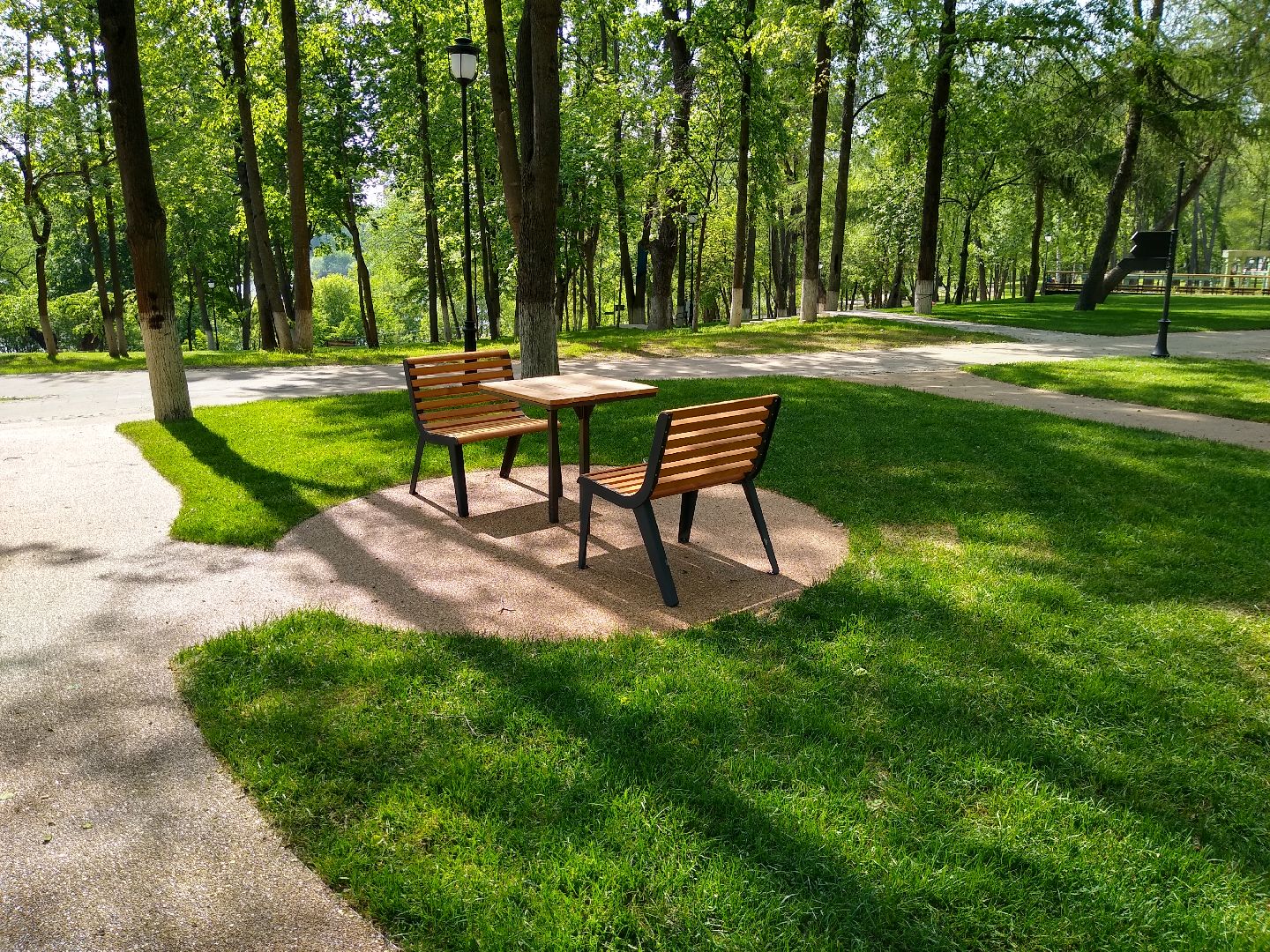 Раменское, благоустройство, парк, площадка для шахмат