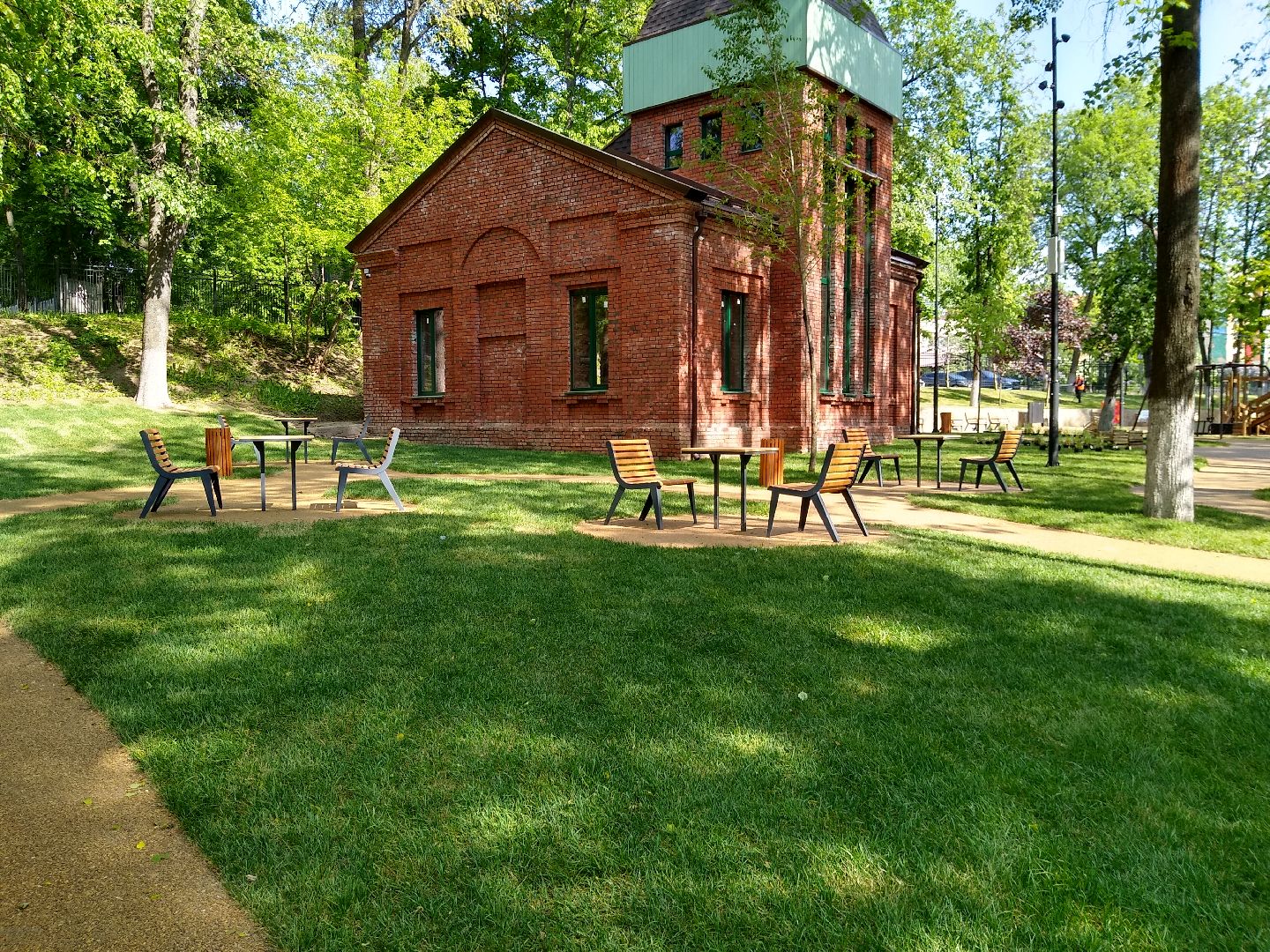 Раменское, благоустройство, парк, площадка для шахмат