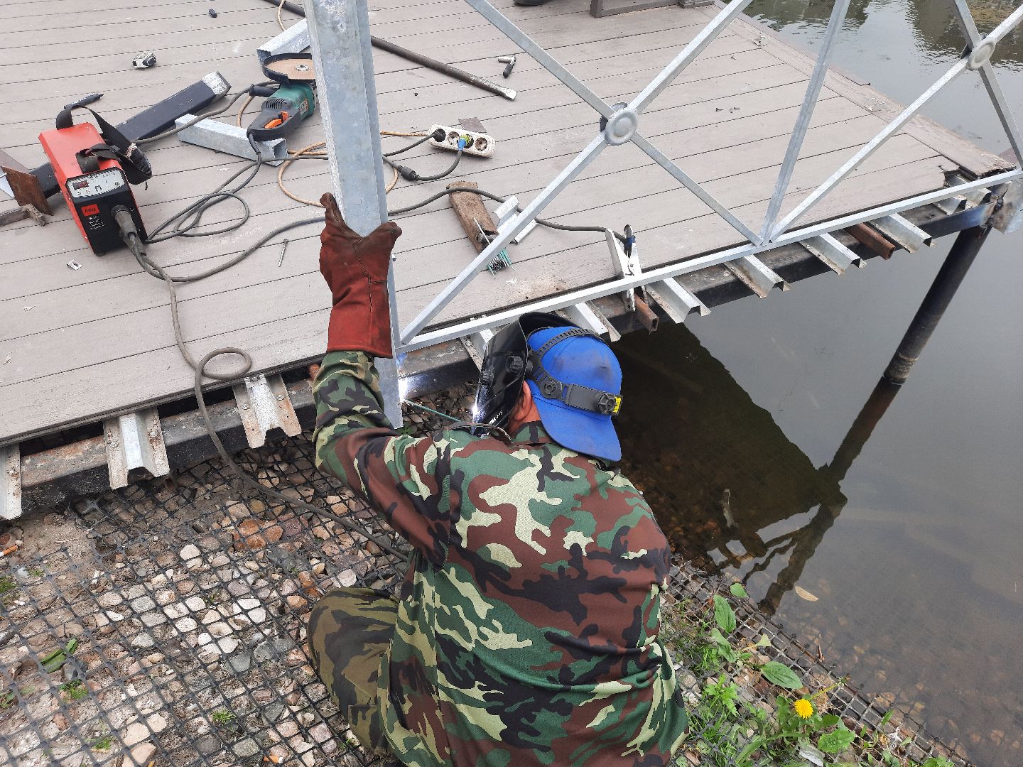 Шатура, набережная, замена ограждения, новый перила