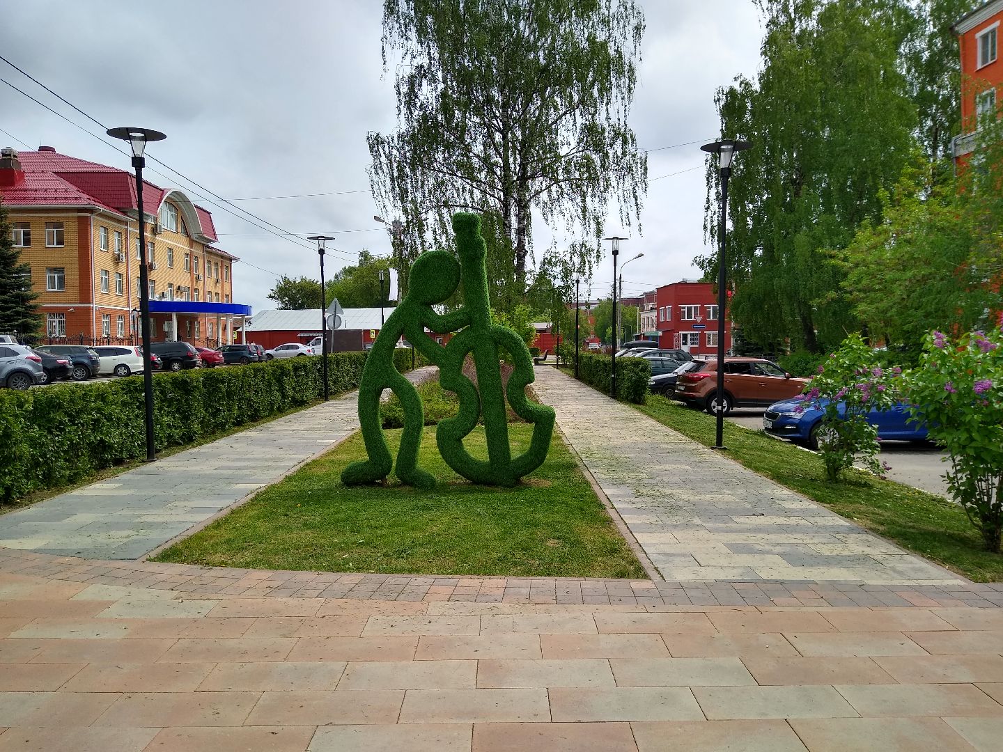 Раменское, благоустройство, бульвар Искусств, покос травы