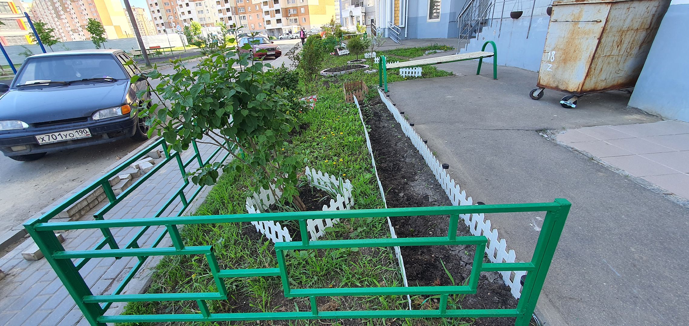 мкр Южный, цветы, Домодедово