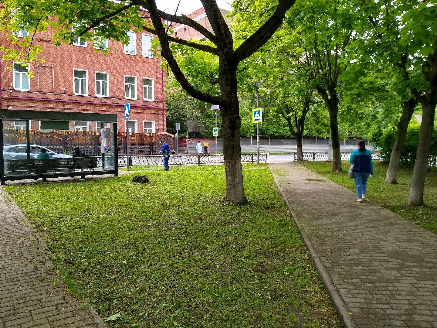 Раменское, благоустройство, покос травы, больничный городок