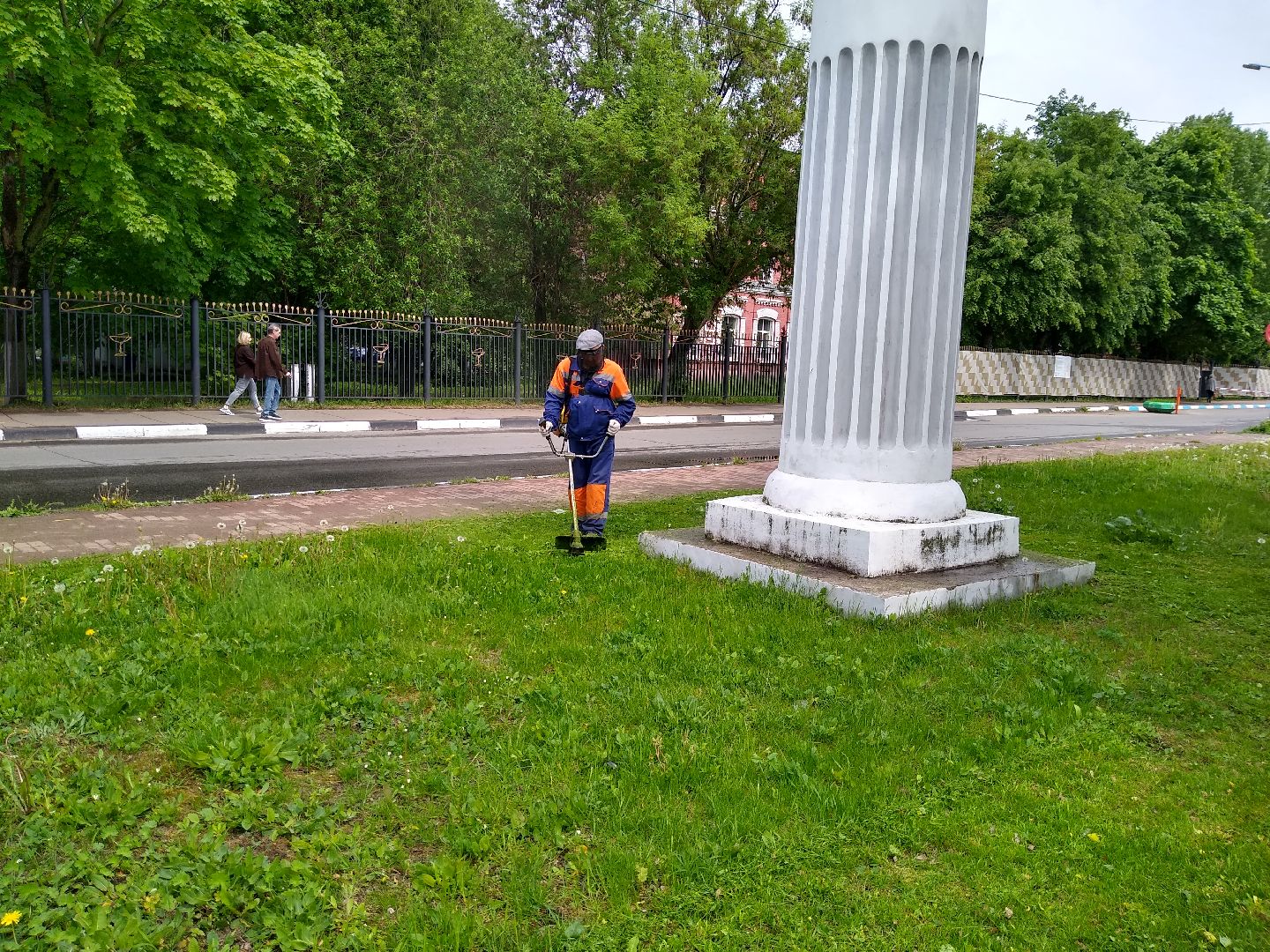 Раменское, благоустройство, покос травы, больничный городок