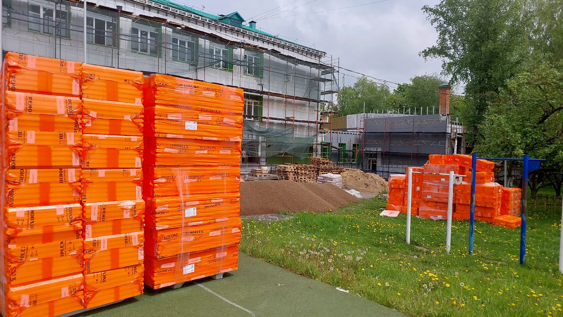 школа, строительство, образование, фасады, окна, штукатурка, серпухов,